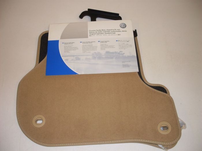 VW Golf MK5 rear carpet mats (beige) 1K0061226E New genuine VW part