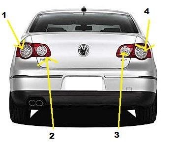 Rear Light No 3 In Diagram Vw Golf Plus 2005 2014 5m0945094f New Genuine Vw