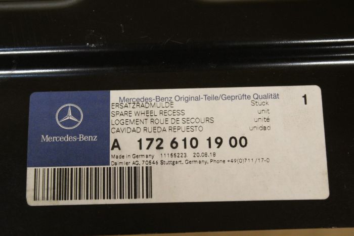A1726101900 Spare Wheel Well New genuine part | Deutsche Parts