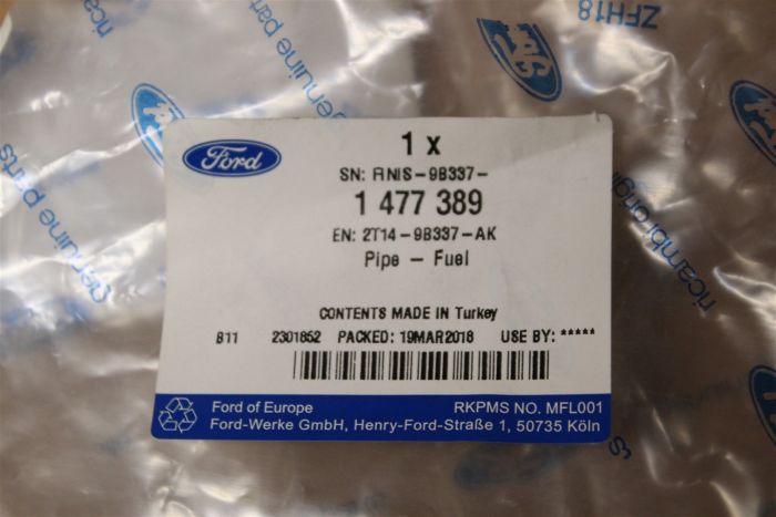 1477389 Fuel Pipe New genuine part | Deutsche Parts