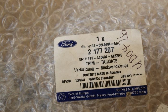 2177207 Boot Interior Trim New genuine part | Deutsche Parts