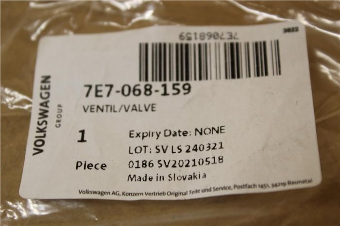 Volkswagen Caravelle 2020 > Sink Plug 7E7068159 New Genuine part  