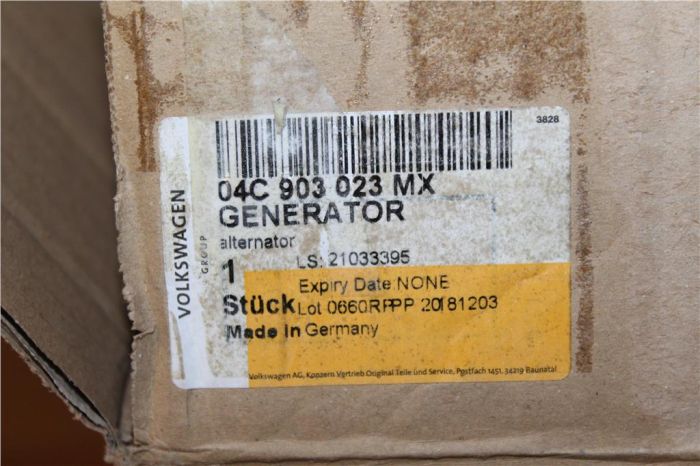 Volkswagen Golf, Tiguan, Polo Valeo Alternator 04C903023MX New  