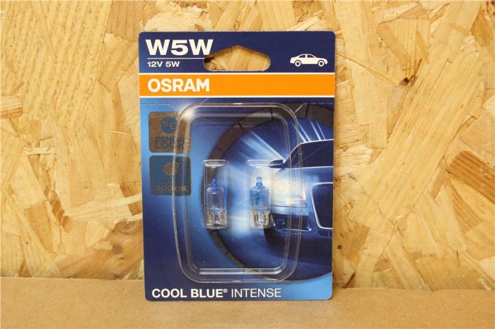 Osram 2825HCBI-02B Cool Blue Intense Halogen Bulb Twin Blister 501 12V ...