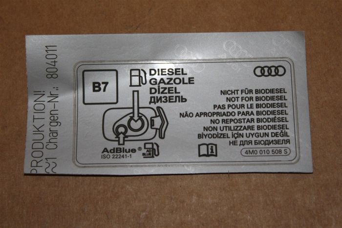 Sticker 4m0010508s New Genuine Part Deutsche Parts