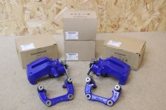 VW Golf R32 MK4 rear brake caliper & carrier kit complete (2 calipers, 2 carriers) all factory blue new Genuine VW parts
