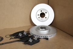 VW T5.1 / T6 / T6.1 340mm front brake discs and pads kit - all new genuine VW parts
