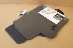 VW Golf MK4 R32 LHD full set of carpet mats in grey with R logo - New genuine VW reproduction