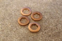 Diesel fuel injector seal kit (4 seals) VW Audi Skoda SEAT TDI CR 1.6 / 2.0 Genuine VW parts