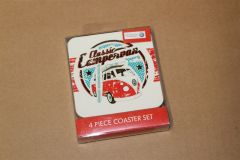 VW Retro Set of 4 Camper van Mug coasters ZGB5080814 011 New Genuine VW part