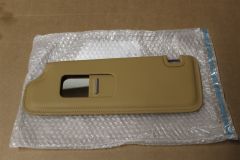 Left Sunvisor with Vanity mirror Beige Leather 3W0857551 New genuine Bentley