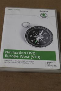 CHECK WITH US 1st Skoda Columbus Europer DVD disc New genuine Skoda part