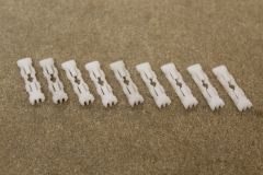 Set of 9 roof moulding clips VW Golf MK2 191853733A New genuine VW parts