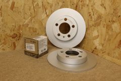 Rear brake disc (solid discs) and pads pack 4motion Golf MK4 Bora Leon Toledo A3 Octavia Genuine VW