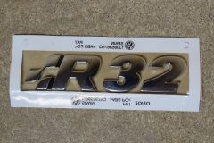 VW Golf MK4 R32 rear badge / engine cover badge 1J0853675Q New genuine VW reproduction part
