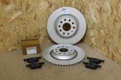 Set of rear brake pads and discs VW Golf MK7 7.5 R New genuine VW parts