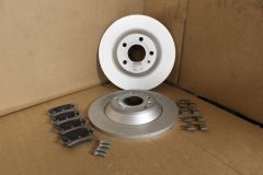 Rear brake discs and pads kit Audi A6 ALLROAD ONLY 2007-2011 Genuine Audi parts