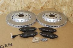 VW Golf MK7 GTi Clubsport 340mm drilled front discs & pads All genuine VW parts