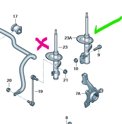 VW Transporter T5 / T5.1 / T6 / T6.1 T32 front hub pinchbolt kit (both sides) New genuine VW parts