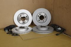 VW Transporter T5 5.1 6 6.1 full front & rear brake discs & pads kit 2003 - 2020 Genuine VW parts