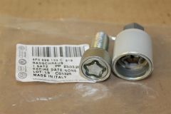Locking Wheel Bolt & KEY Match to Car Letter W 4F0698139C819 New genuine Audi 