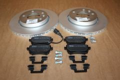 VW Transporter T5 T5.1 T6 T6.1 rear 294mm brake discs & pads kit New genuine VW parts