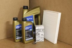 VW Transporter T5 2003–2010 1.9 TDi service kit with oil filter, sump plug, pollen filter & oil