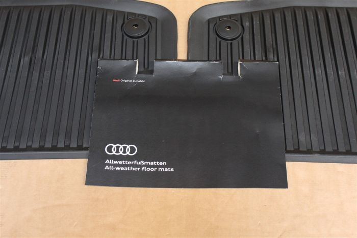 thumbnail image 2 of Genuine Audi A4/A5 2008-2015 Rear Rubber Floor Mats (Set Of 2) - Black 8K0061511041 2 of 5