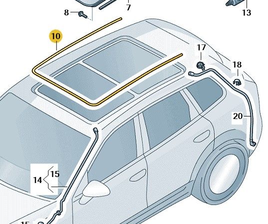 7P0877439 GASKET New genuine part | Deutsche Parts