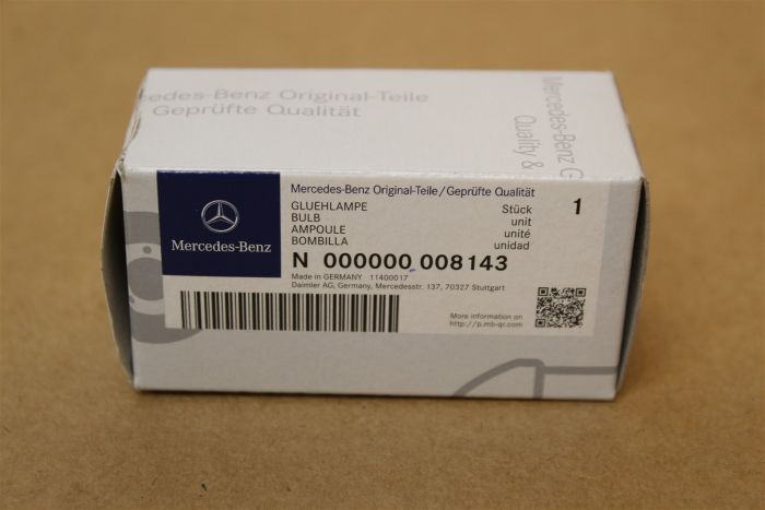 N000000008143 Bulb New genuine Mercedes-Benz part