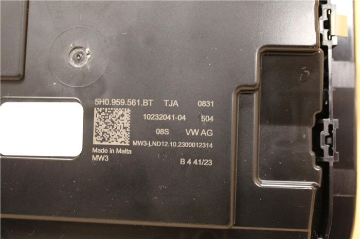 Interior Lighting Control Panel VW Golf 2020 On 5H0959561BT TJA