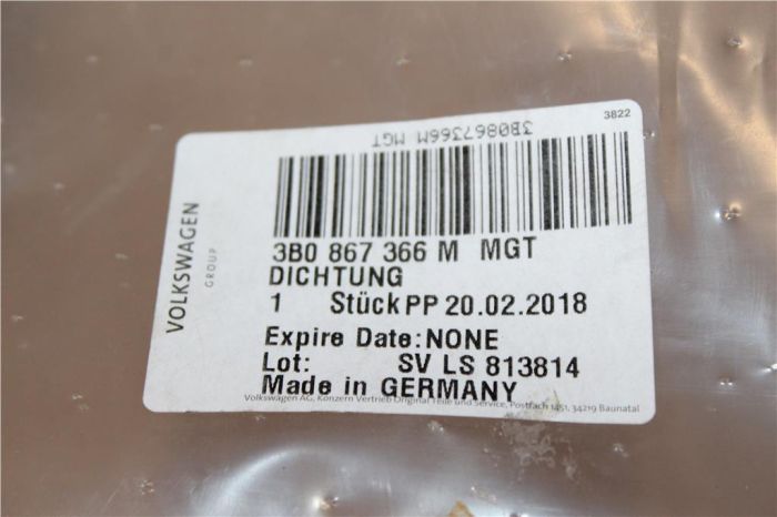 Front Right Inner Door Seal VW Passat 2001-2005 3B0867366M MGT New