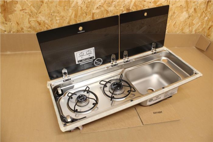 Dometic 9722R Spülen-Kochfeld-Kombi Mit Glasdeckeln – Für VW Bus & Wohnmobil, 7C4068151B